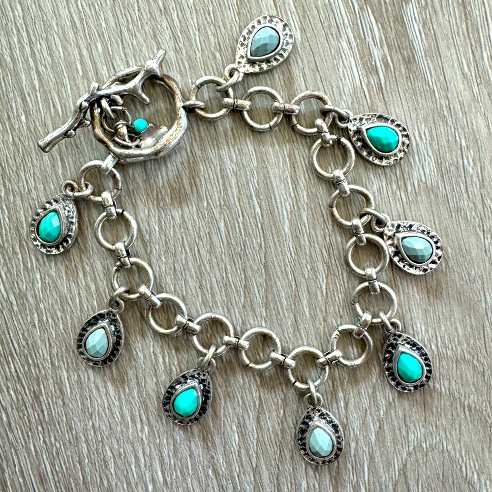 Lucky Brand turquoise drop bracelet